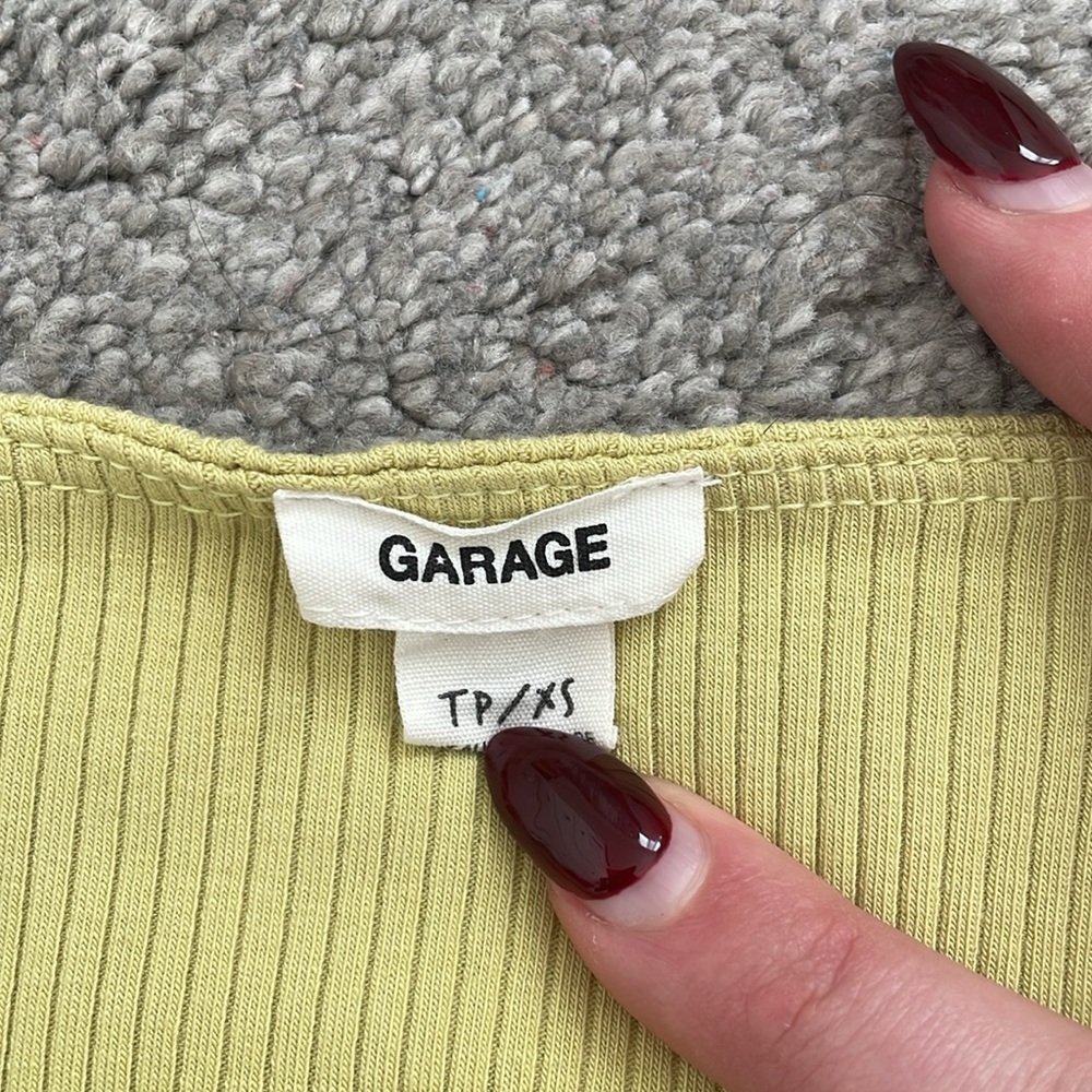 Garage Ribbed Tube Top - Picture 3 of 4